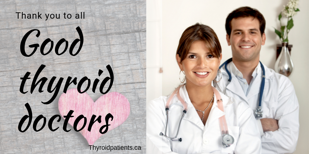 Thank you, good thyroid doctors!