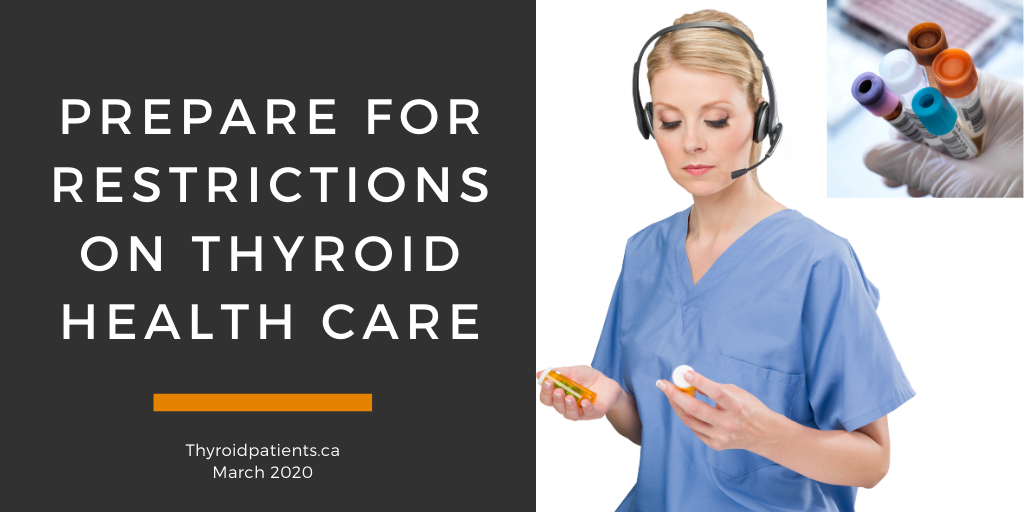 How can we prepare for restrictions on thyroid health care?