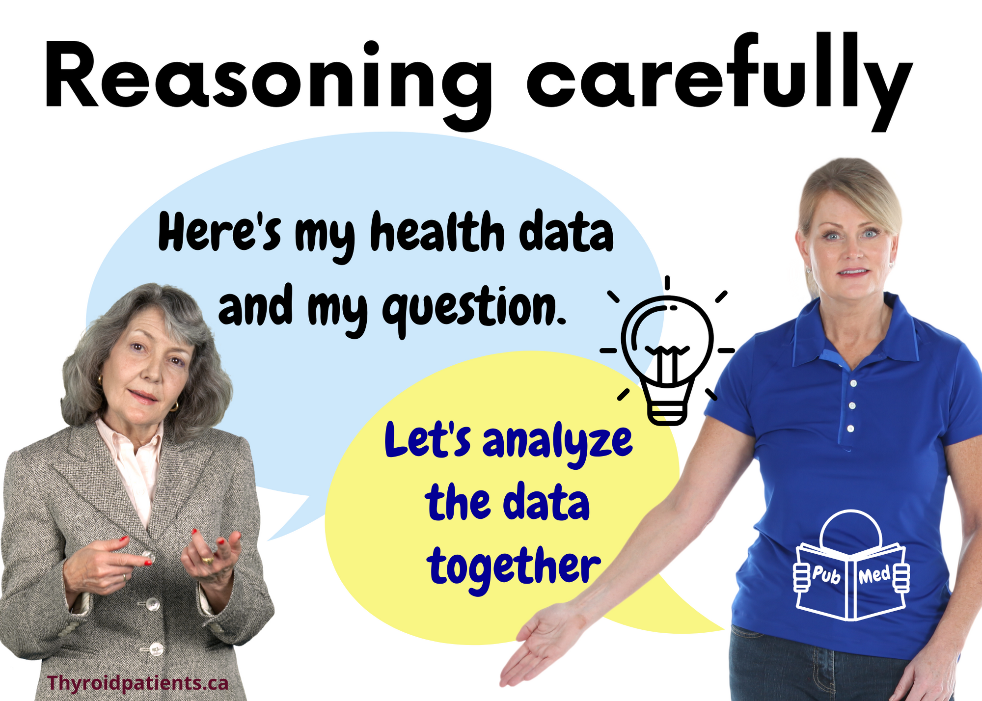 Thyroid peer support: Reasoning carefully