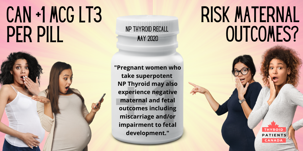 Acella NP Thyroid recall: maternal risk inflated